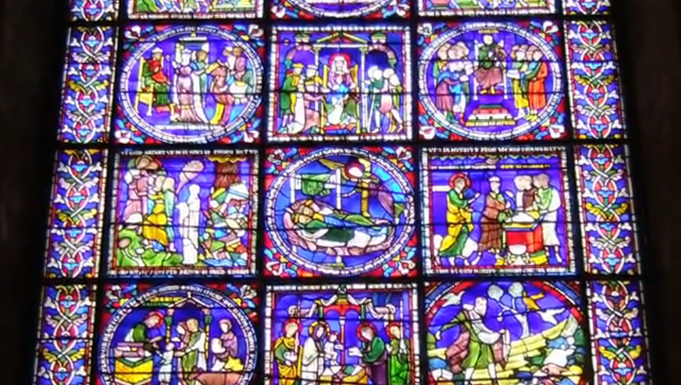 Canterbury Cathedral stained glass window, 12-13th-century AD