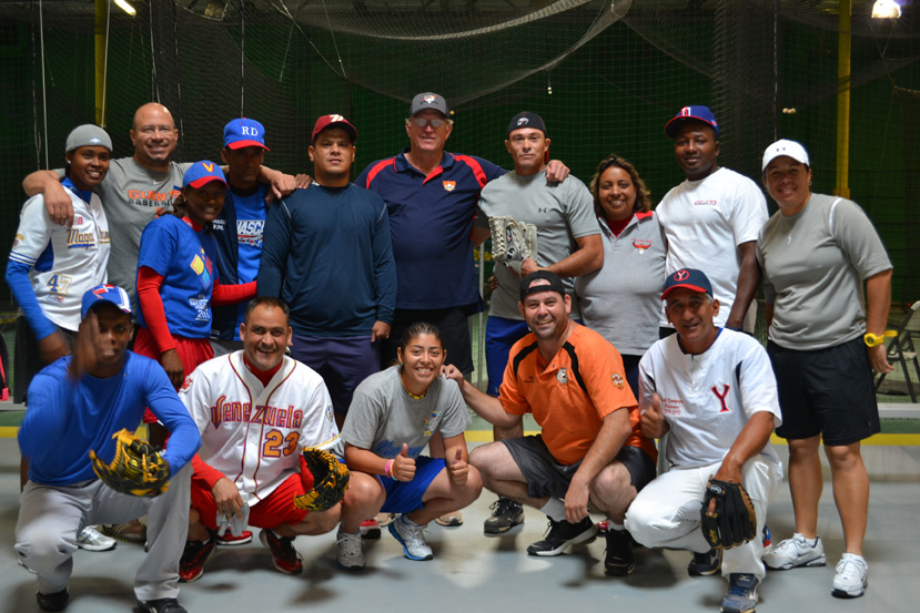 The group takes part in athletic and leadership training programs with professional baseball coaches.