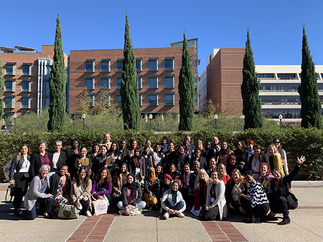 Photo Credit: Eleanor Alberg, International Visitors Council of Los Angeles (IVCLA)  The 2022 Hidden No More cohort after their meetings at the University of California, Los Angeles (UCLA). 