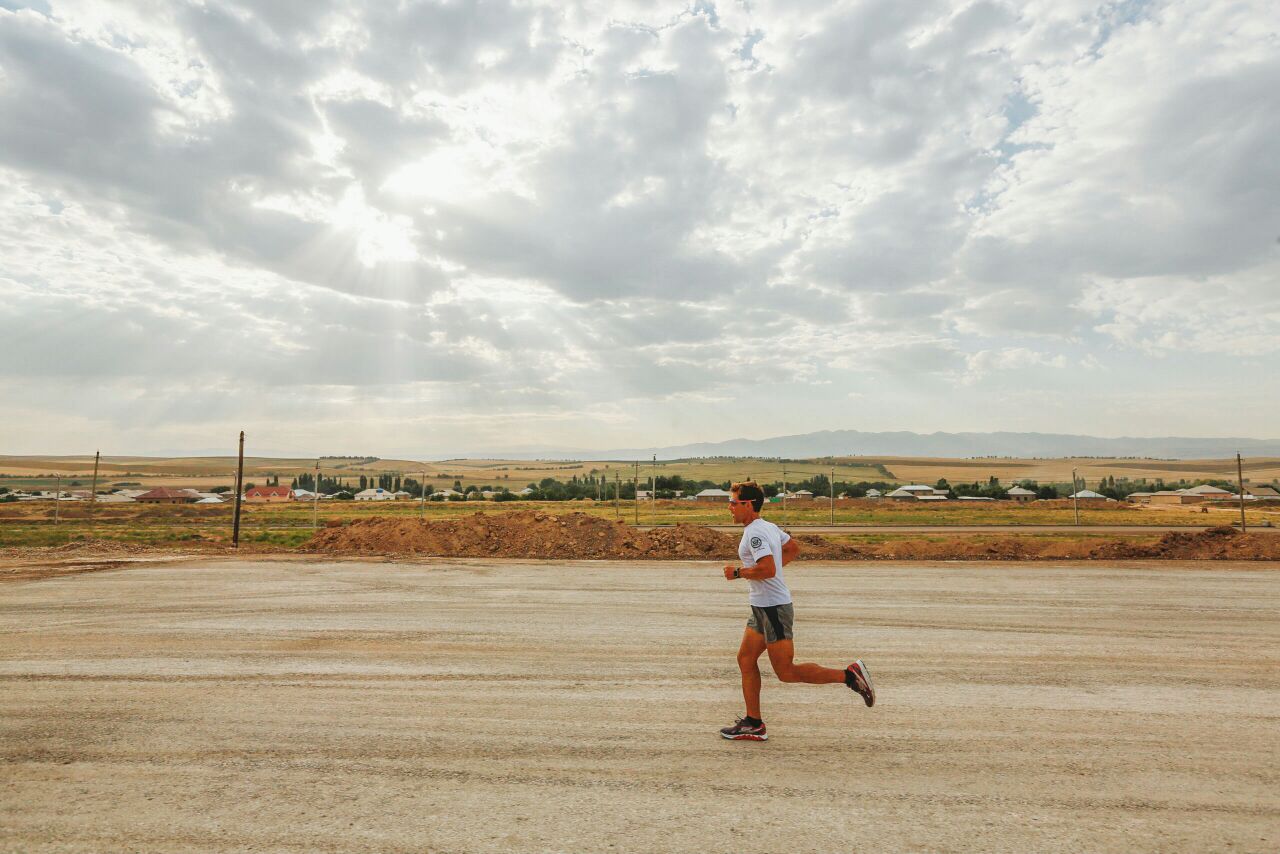 Dean running solo 