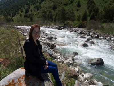 Alyssa Meyers in front of river