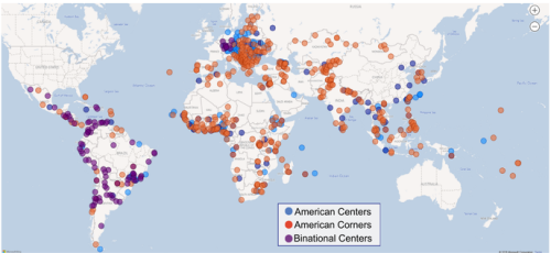 American Spaces Map