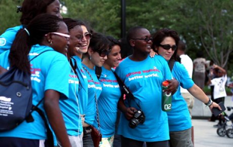 Still image from video of participants.
