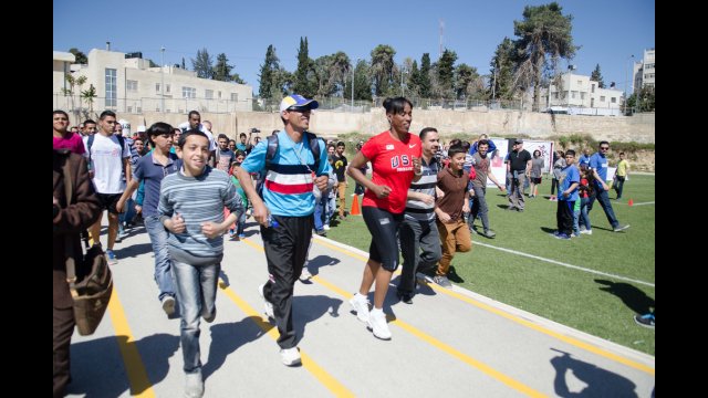 More than just the women and girls get in on the action—it was an inclusive program!
