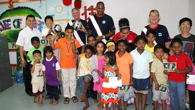 Sports Envoys spent time with kids at the House of Hope, an orphanage in Kuala Lumpur.