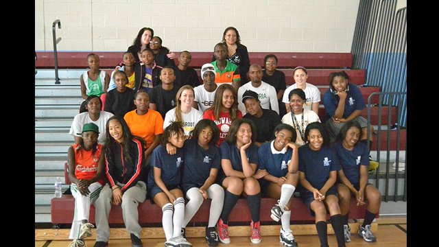 As part of the program, participants played in a soccer scrimmage with the TOPSoccer team in Pennsylvania.